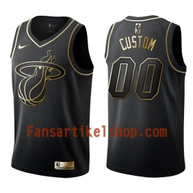 NBA Miami Heat Trikot Benutzerdefinierte Nike Schwarz Golden Edition Swingman - Herren